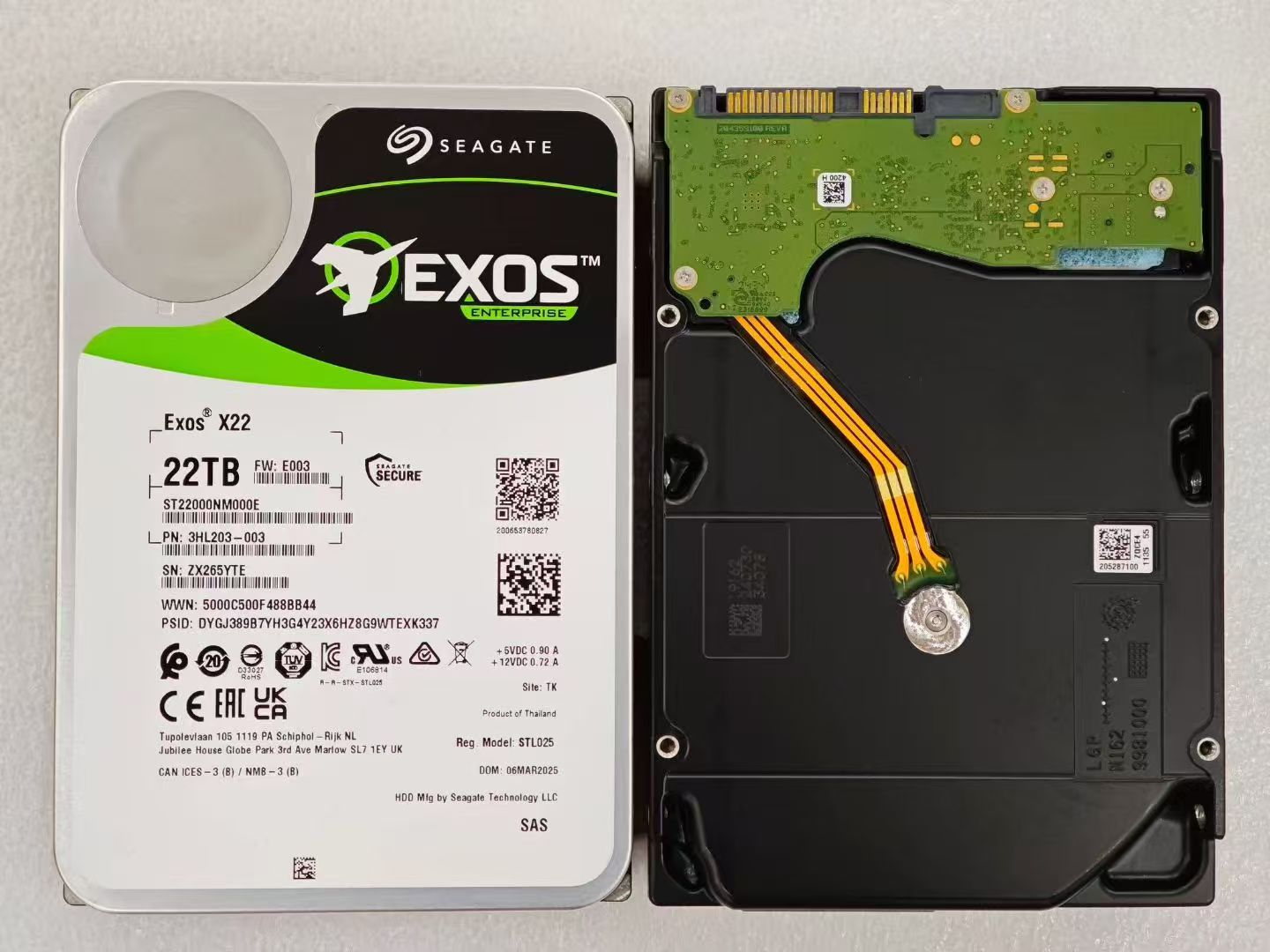 Seagate Exos HDD and Western Digital Enterprise Hard Drives